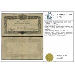 5 talarów, 1.12.1810; seria C, numeracja 59851; podpis ...