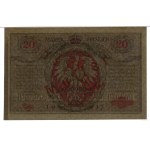20 marek polskich, 9.12.1916; jenerał, seria A, numerac...