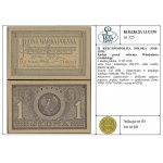 1 marque polonaise, 17.05.1919 ; série IAA, numéro 168,35...