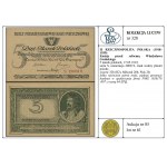 5 polnische Mark, 17.05.1919; Serie S, Nummerierung 200319....
