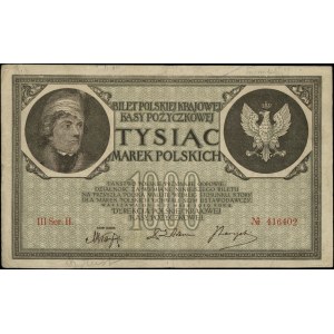 1.000 marek polskich, 17.05.1919; seria III-H, numeracj...
