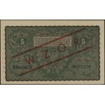 5 marek polskich, 23.08.1919; seria II-CX, numeracja 65...