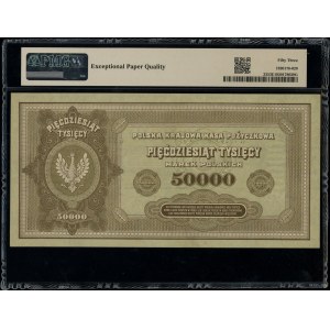 50.000 polnische Mark, 10.10.1922; Serie G, Nummerierung 7...