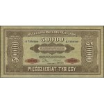 50.000 polnische Mark, 10.10.1922; Serie G, Nummerierung 7...