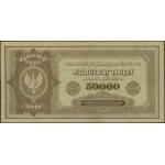 50.000 polnische Mark, 10.10.1922; Serie G, Nummerierung 7...