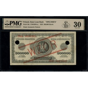500,000 Polish marks, 30.08.1923; X series, numbering ...