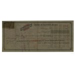 Czek na 15 dolarów - Trust & Savings Bank, lata 20’ XX ...