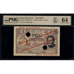 5 gold, 28.02.1919; series 15.A., numbering 037,498, ...
