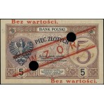 5 gold, 28.02.1919; series 15.A., numbering 037,498, ...