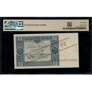 5 złotych, 2.01.1930; seria N., numeracja 0000000, czer...
