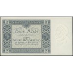 5 złotych, 2.01.1930; seria EA., numeracja 2126910; Luc...