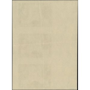 100 oro, 9.11.1934; prova di stampa in verde ...