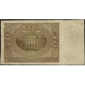 100 złotych, 1.03.1940; seria E, numeracja 6946516; na ...