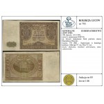 100 złotych, 1.03.1940; seria E, numeracja 6946516; na ...