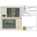50 złotych, 1.08.1941; seria C, numeracja 4156044; Luco...