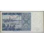 20 złotych, 15.08.1939; seria K, numeracja 000000, bez ...