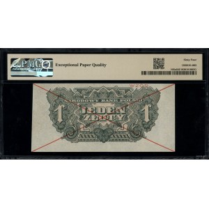 1 złoty, 1944; w klauzuli OBOWIĄZKOWYM, seria ОК, numer...
