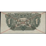1 złoty, 1944; w klauzuli OBOWIĄZKOWYM, seria ОК, numer...