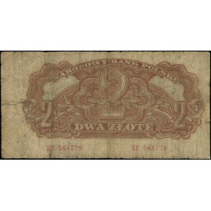 2 złote, 1944; seria ВУ, numeracja 564779, dwustronnie ...