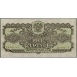 5 złotych, 1944; w klauzuli OBOWIĄZKOWYM, seria ХА, num...