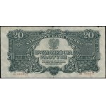 20 złotych, 1944; w klauzuli OBOWIĄZKOWYM, seria АА, nu...