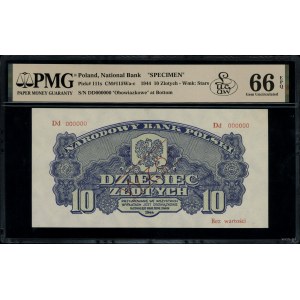 10 Gold, 1944; in OBVIOUS-Klausel, Serie Dd, num...