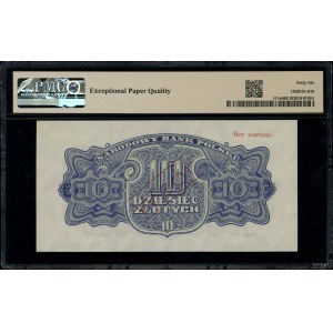 10 złotych, 1944; w klauzuli OBOWIĄZKOWE, seria Dd, num...