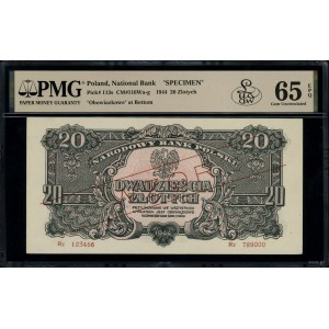 20 zlatých, 1944; v doložke OBVIOUS, séria Rz, číslo...