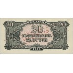 20 złotych, 1944; w klauzuli OBOWIĄZKOWE, seria Rz, num...