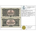 20 złotych, 1944; w klauzuli OBOWIĄZKOWE, seria Rz, num...