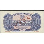 50 złotych, 1944; w klauzuli OBOWIĄZKOWE, seria Hd, num...