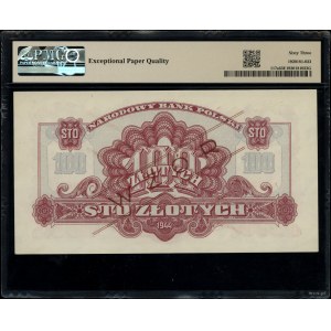 100 złotych, 1944; w klauzuli OBOWIĄZKOWE, seria Ay, nu...