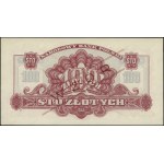 100 złotych, 1944; w klauzuli OBOWIĄZKOWE, seria Ay, nu...