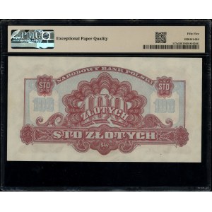 100 złotych, 1944; w klauzuli OBOWIĄZKOWE, seria ЕВ, nu...