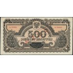 500 złotych, 1944; w klauzuli OBOWIĄZKOWE, seria Az, nu...