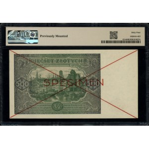 500 złotych, 15.01.1946; seria A, numeracja 1234567 / 8...