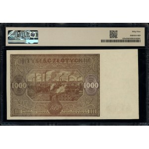 1,000 gold, 15.01.1946; series A., numbering 0000000,...