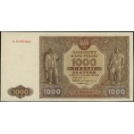 1,000 gold, 15.01.1946; series A., numbering 0000000,...
