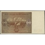 1,000 gold, 15.01.1946; series A., numbering 0000000,...