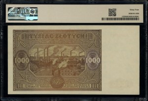 1,000 zloty, 15.01.1946; series H, numbering 8036575; ...