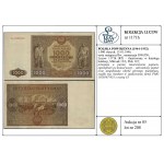 1.000 złotych, 15.01.1946; seria zastępcza Bw., numerac...