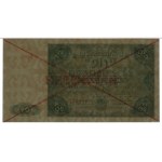 20 złotych, 15.07.1947; seria A, numeracja 1234567, dwu...