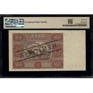 100 zloty, 15.07.1947; series F, numbering 0000000, ob...