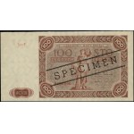100 zloty, 15.07.1947; series F, numbering 0000000, ob...
