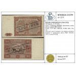 100 zloty, 15.07.1947; series F, numbering 0000000, ob...