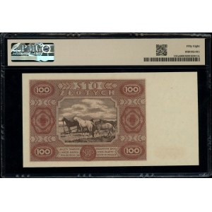 100 złotych, 15.07.1947; seria D, numeracja 4146656; Lu...