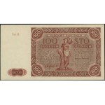 100 złotych, 15.07.1947; seria D, numeracja 4146656; Lu...