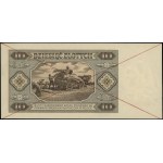 10 złotych, 1.07.1948; seria D, numeracja 0000000, na s...