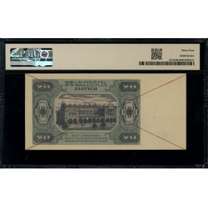 20 złotych, 1.07.1948; seria AD, numeracja 1234567 / 89...