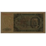 20 złotych, 1.07.1948; seria AD, numeracja 1234567 / 89...